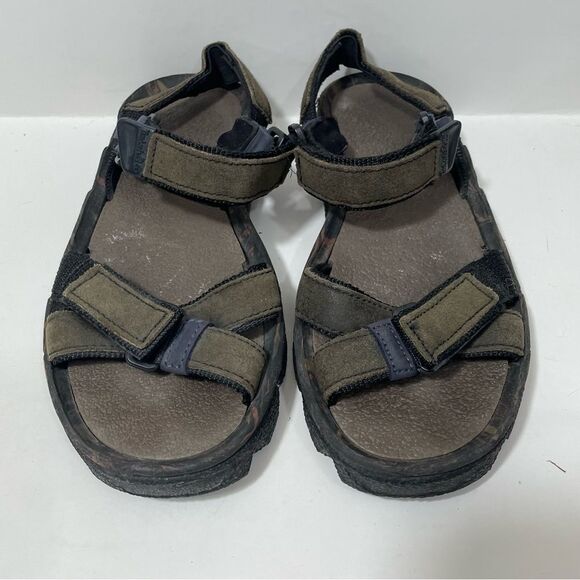 Timberland Olive Green Leather Outdoor Athletic Sandals